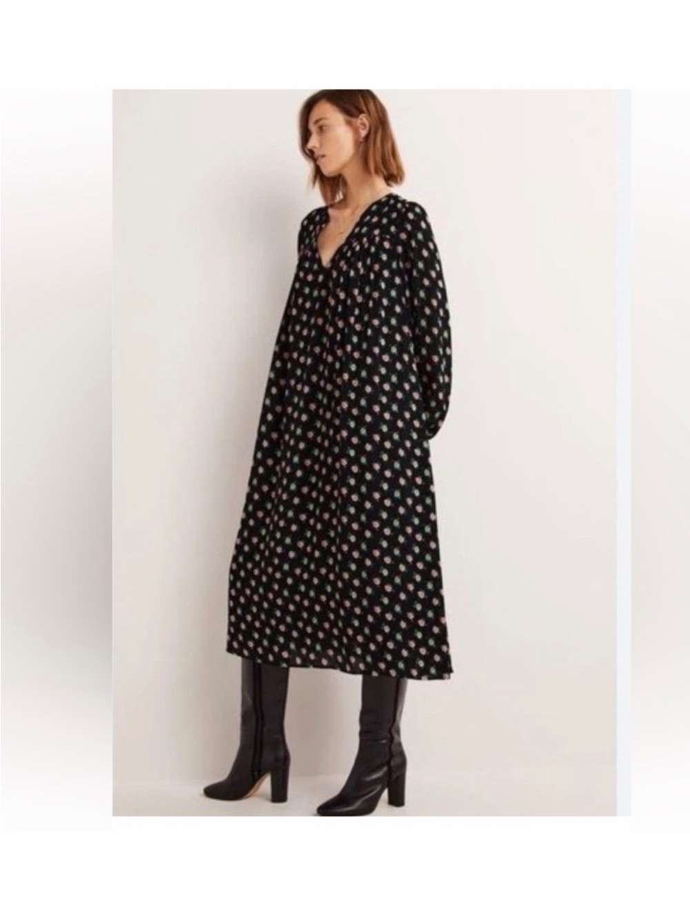 Boden Women 14R Midi Dress
Floral Cottagecore Y2K Lagenlook
Classic Long Sleeve
